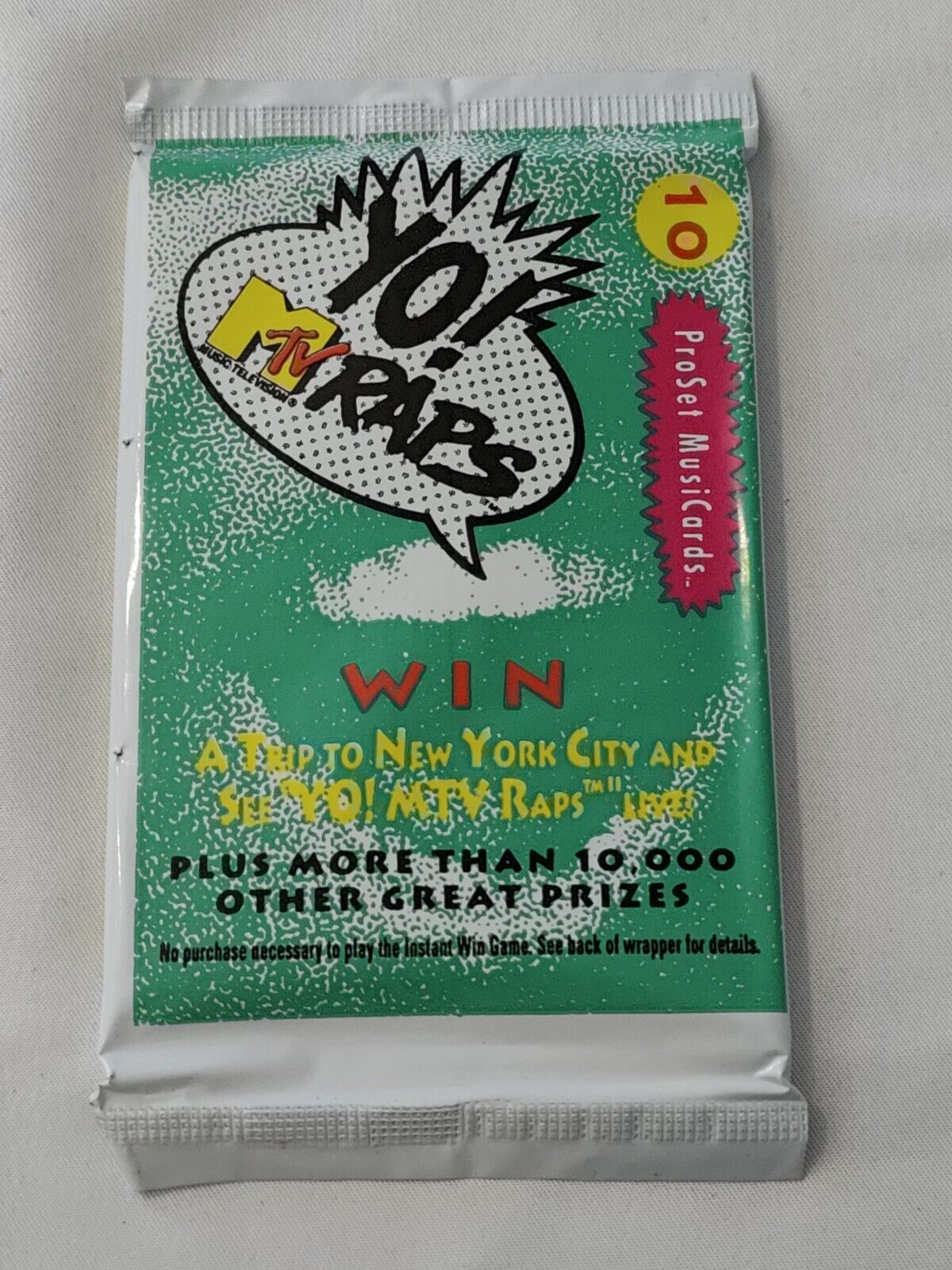 (1) One New Sealed Pack - 1991 ProSet Musicards YO! MTV Raps Trading Cards - Shuga Records