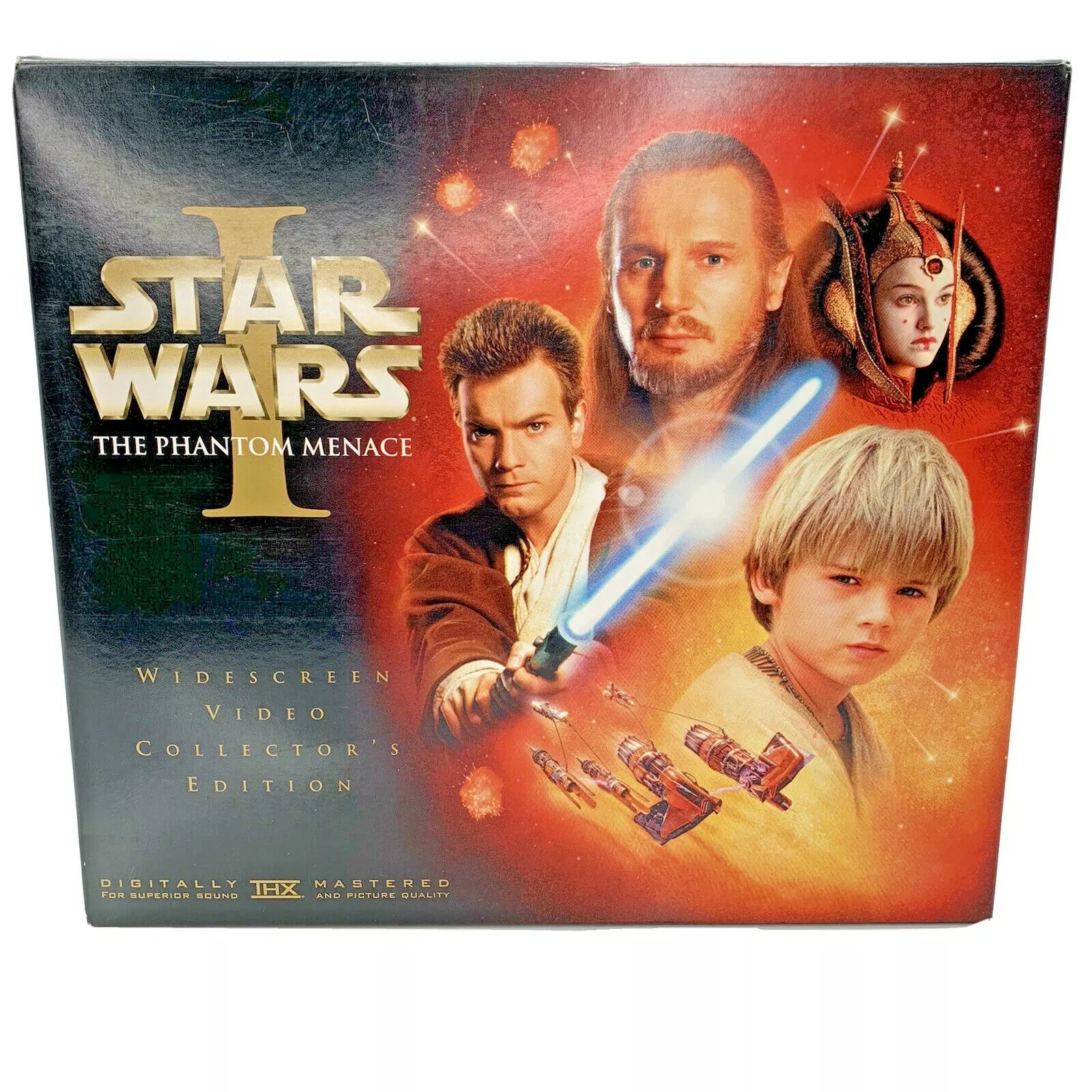 2000 Movie - Star Wars - Episode I The Phantom Menace - Mint- VHS Tape THX Collectors Edition, Book & Film Strip - Shuga Records