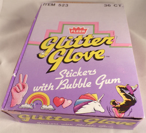 (1) New One Pack - 1984 FLEER Fleer GLITTER GLOVE Trading Card Sticker - 2 Sticker Cards & 1 Gum Per Pack - Shuga Records
