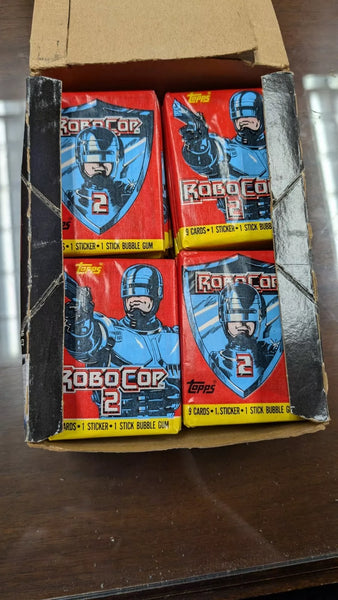 (1) One Pack - New 1990 Topps RoboCop 2 Trading Card - 9 Cards & 1 Gum - Shuga Records