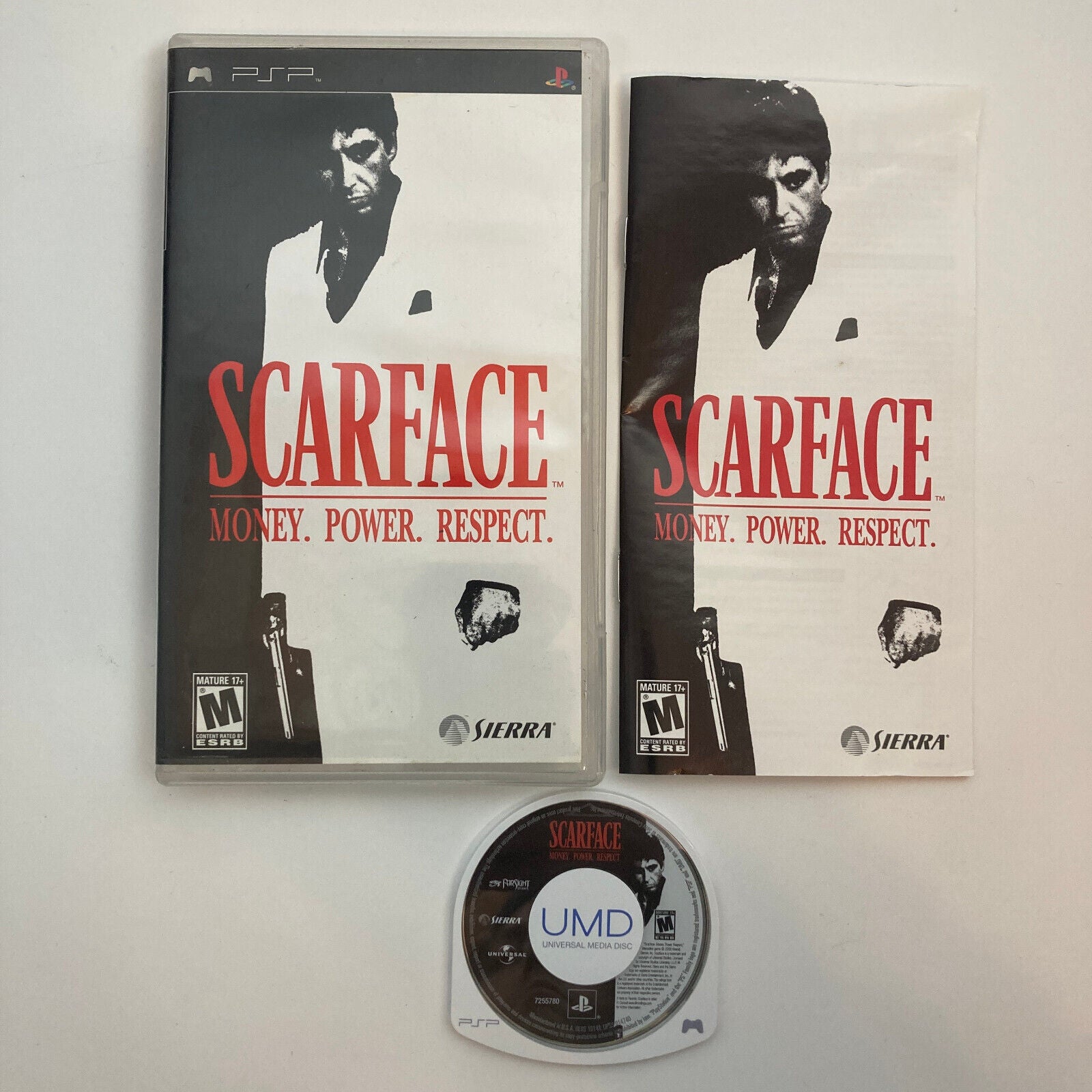 Scarface: Money. Power. Respect. (Sony PSP, 2006) CIB Complete GAME - Shuga Records