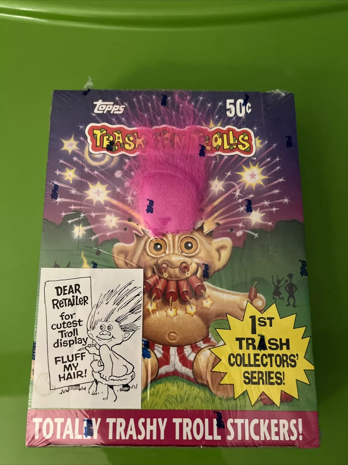(1) One Pack - New Sealed 1992 TOPPS Trash Can Trolls 1st Series Trading Cards - 6 Cards - Shuga Records