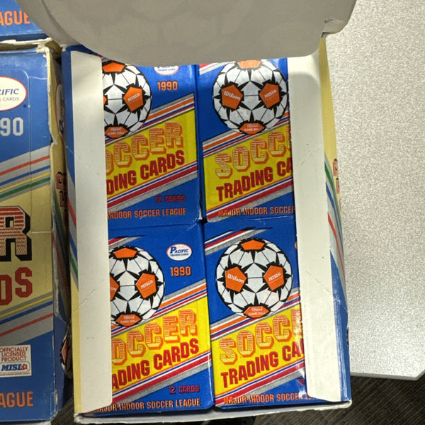 (1) One Pack - 1990 PACIFIC MISL Wilson Soccer Trading Card - 12 Cards - Shuga Records