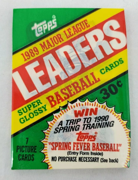 (1) One Pack - New Sealed 1989 TOPPS Mini MLB Baseball Trading Card Pack - 7 Cards - Shuga Records