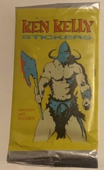 (1) One Pack - FPG 1996 Ken Kelly Fantasy Art Trading Card Stickers - 6 Cards - Shuga Records