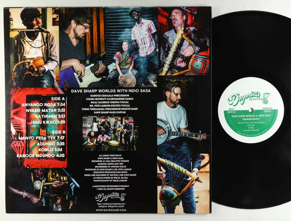 Dave Sharp Worlds With Ndio Sasa – Nairobi Music - Mint- LP Record 2019 Dagoretti Kenya Vinyl - African - Shuga Records