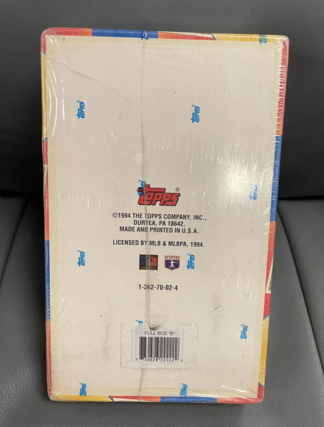 (1) One Pack - New Sealed 1994 TOPPS Series 2 MLB Baseball Trading Card Pack - 12 Cards - Shuga Records