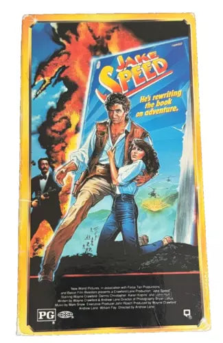 Jake Speed (1986) - VG+ VHS 1991 R&G Tape - Shuga Records