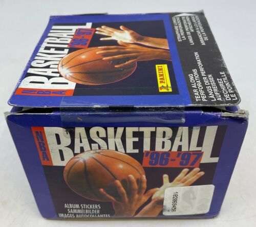 (1) One Pack - 1996-1997 Italy PANINI NBA Basketball Trading Sticker Card - 6 Stickers - Shuga Records