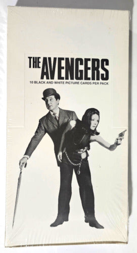 (1) One Pack - Cornerstone 1992 THE AVENGERS - Black And White Trading Card - 10 Cards - Shuga Records