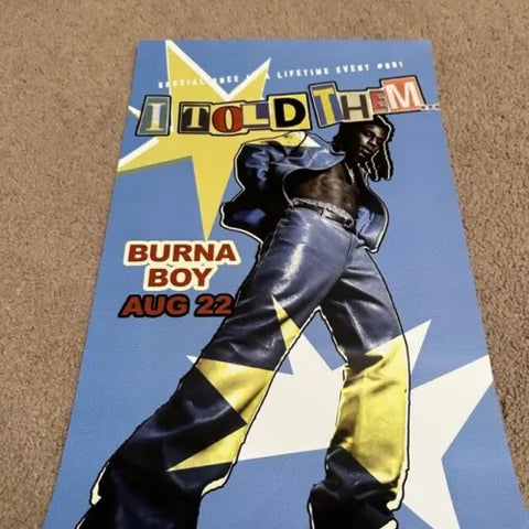 Burna Boy - I Told Them - Album Promo Poster - 11" x 17"