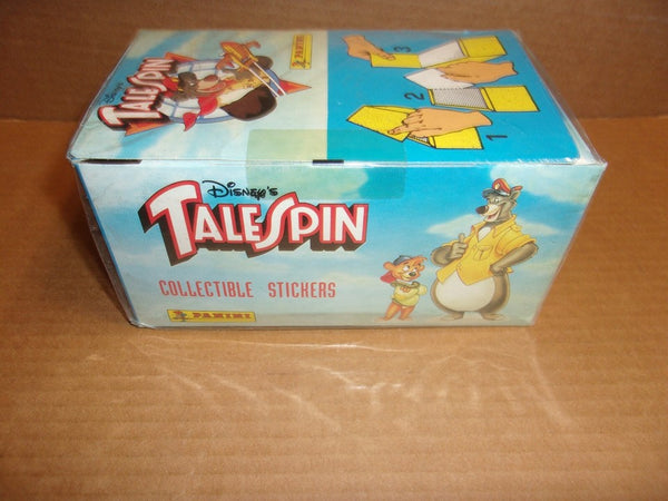 (1) One Pack - New (SOME Packs dried Open) 1991 Walt Disney PANINI Italy Talespin Tale Spin Trading Card - 6 Sticker Cards - Shuga Records