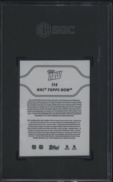 Connor Bedard - 2023 Topps NOW Sticker Card #114 Chicago Blackhawks - SGC 10 GEM MINT - Shuga Records