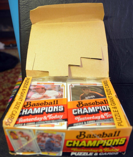 (1) One Pack - New Sealed 1984 Donruss MLB Baseball Champions Trading LARGE Cards Pack - 5 Cards & 3 Puzzle Pieces - Shuga Records