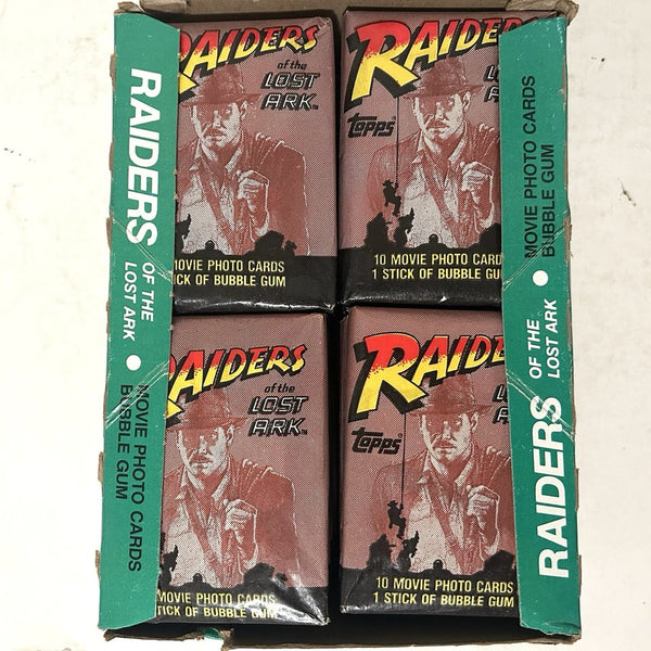(1) One Pack - New 1981 Topps Indiana Jones RAIDERS OF THE LOST ARK Movie Trading Cards - 10 Cards - Shuga Records