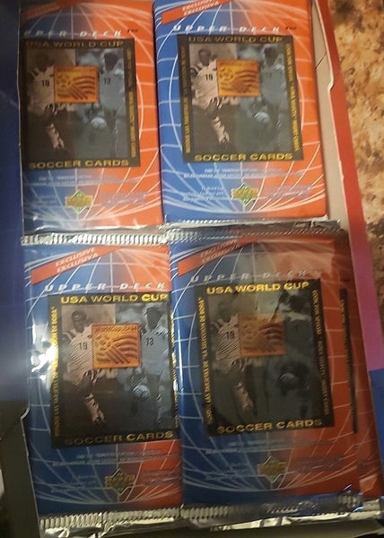 (1) One Pack - 1993 UPPER DECK Soccer USA World Cup Trading Card - 10 Cards - Shuga Records