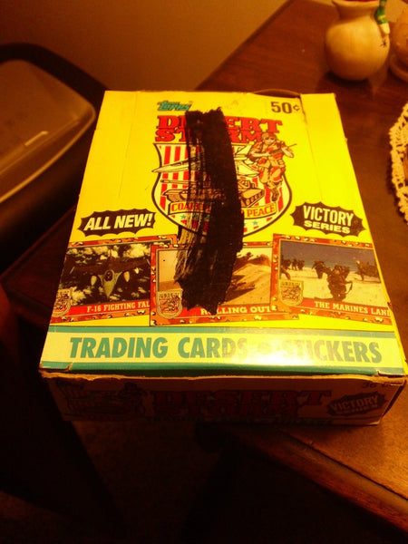 (1) One Pack - 1991 TOPPS Desert Storm Coalition For Peace Trading Card Victory Series Edition - 8 Cards & 1 Sticker - Shuga Records