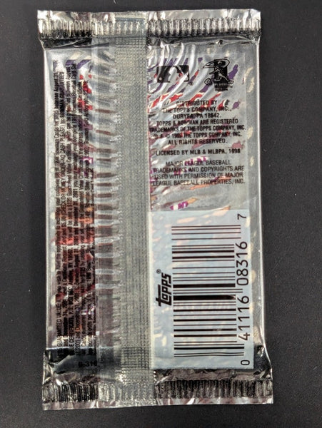 (1) One Pack - New Sealed Bowman 1998 Series 1 MLB Baseball Trading Card Pack - 10 Cards - Shuga Records
