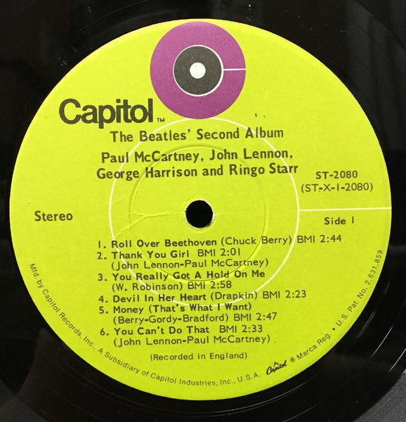 The Beatles - The Beatles' Second Album (1964) - Mint- LP Record 1969 Capitol USA Green TM Label - Pop Rock / Rock & Roll - Shuga Records