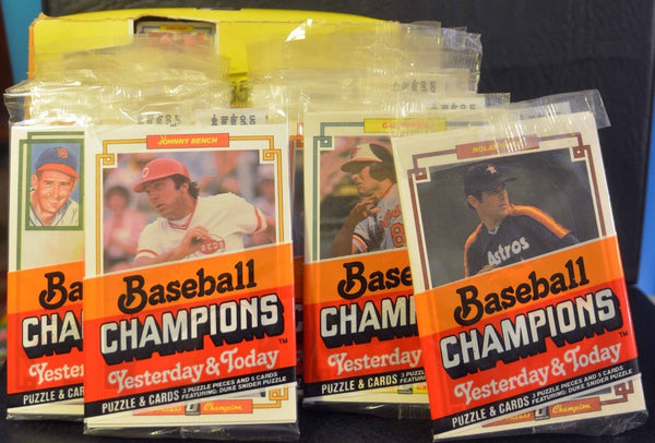 (1) One Pack - New Sealed 1984 Donruss MLB Baseball Champions Trading LARGE Cards Pack - 5 Cards & 3 Puzzle Pieces - Shuga Records