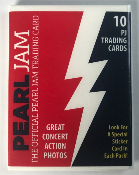 (1) One Pack - New Sealed 2018 Pearl Jam BOSTON Trading Card PACK - 10 Cards & 1 Sticker - Shuga Records