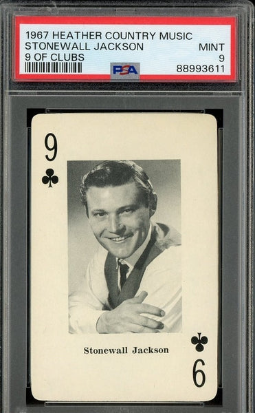 Stonewall Jackson - 1967 Heather Country Music 9 of Clubs USA PSA 9 MINT 88993611 - Shuga Records