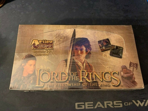 (1) One Pack - 2002 LOTR Lord Of The Rings - The Fellowship Of The Ring 3-D Lenticular Flipz Trading Card - 4 Cards & 1 Sticker - Shuga Records