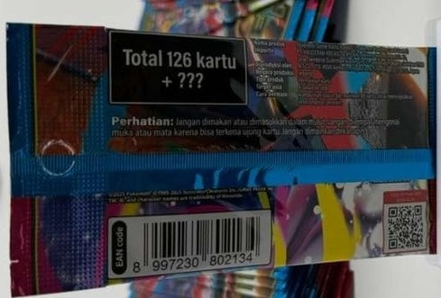 (1) One Pack - Pokemon 2025 Mega Evolution Trading Game Card ma1 - 5 Cards (Indonesian Booster) - Shuga Records