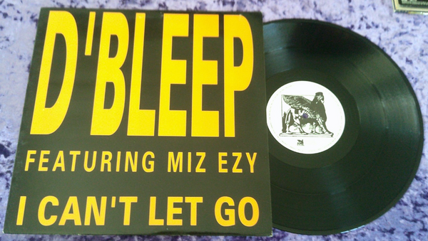 D'Bleep Featuring Miz Ezy - I Can't Let Go - Mint- 12" Single Record 1992 Zazaboem Belgium Vinyl - Techno / Acid House - Shuga Records