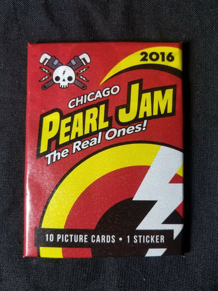 (1) One Pack - New Sealed 2016 Pearl Jam CHICAGO Trading Card PACK - 10 Cards & 1 Sticker - Shuga Records