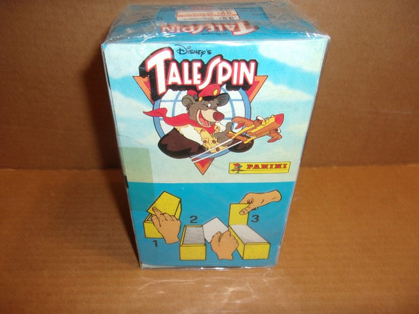 (1) One Pack - New (SOME Packs dried Open) 1991 Walt Disney PANINI Italy Talespin Tale Spin Trading Card - 6 Sticker Cards - Shuga Records