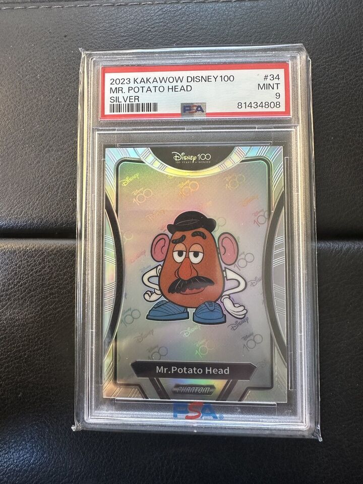 Mr. Potato Head - Toy Story - 2023 Kakawow Walt Disney 100 Card #34 Silver Holo PSA 9 MINT - Shuga Records