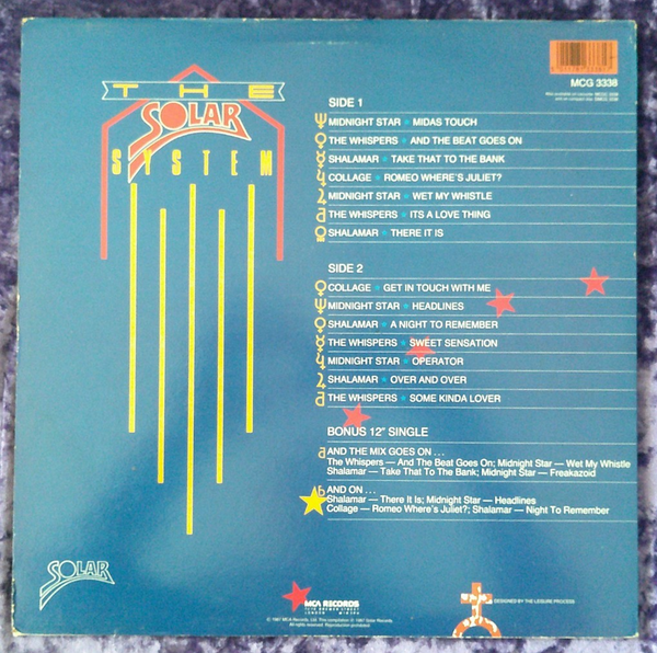 Various - The Solar System - Mint- (VG+ cover) 2 LP Record 1987 Solar UK Original Vinyl - Disco / Funk / Electronic - Shuga Records