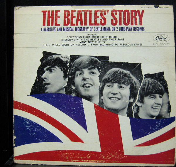 The Beatles - The Beatles' Story - VG+ (VG- cover) 2 LP Record 1964 Capitol USA Mono Original Press Vinyl - Pop Rock / Beat / Interview - Shuga Records