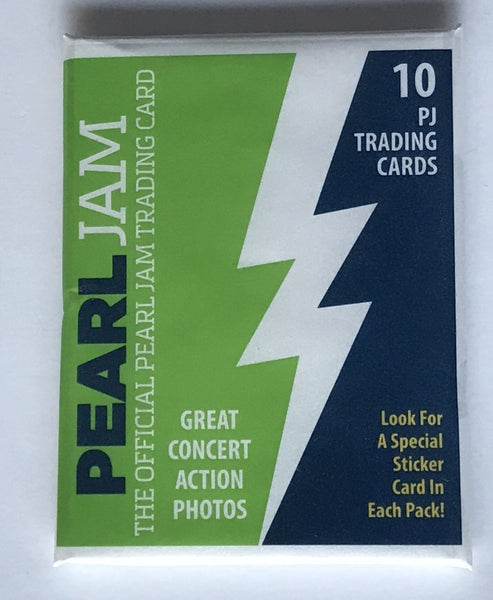 (1) One Pack - New Sealed 2018 Pearl Jam SEATTLE Trading Card PACK - 10 Cards & 1 Sticker - Shuga Records