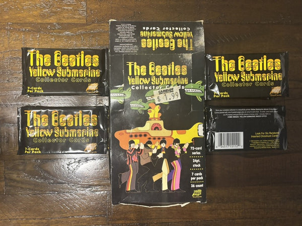 (1) One Pack - New 1999 Comic Images - The Beatles - Yellow Submarine Trading Card - 7 Cards - Shuga Records