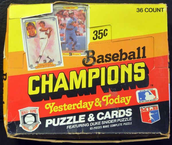 (1) One Pack - New Sealed 1984 Donruss MLB Baseball Champions Trading LARGE Cards Pack - 5 Cards & 3 Puzzle Pieces - Shuga Records