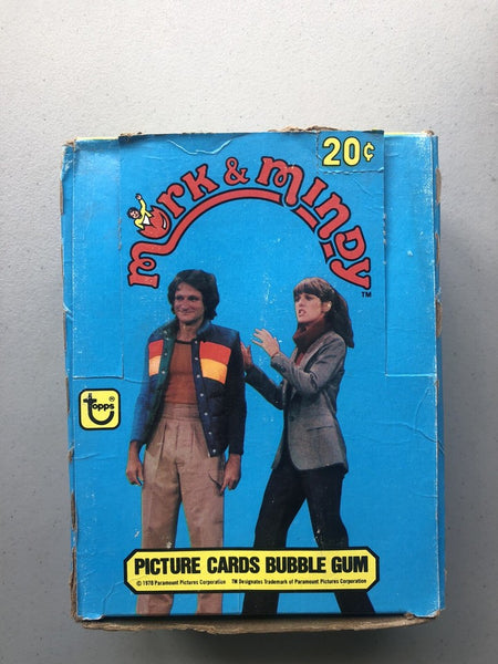 (1) One Pack - New 1978 Topps Mork & Mindy Trading Cards TV Show - 10 Cards + 1 Sticker - Shuga Records