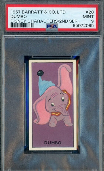 Dumbo - 1957 Walt Disney Barratt & CO. Ltd Tobacco Card - Card #692 - PSA 9 MINT Mickey's Sweet Cigarettes - Shuga Records