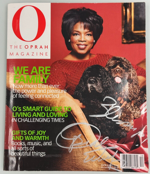 Signed Autographed - Oprah Winfrey - The Oprah Magazine December 2001 BGS BAS COA - Shuga Records