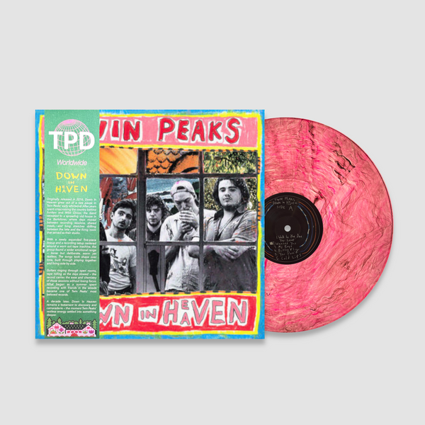 SIGNED AUTOGRAPHED - Twin Peaks - Down In Heaven (2016) - New LP 2026 Shuga Records Exclusive Strawberry with Black Swirl Vinyl, Sliding Cover & OBI - Chicago Garage Rock - Shuga Records