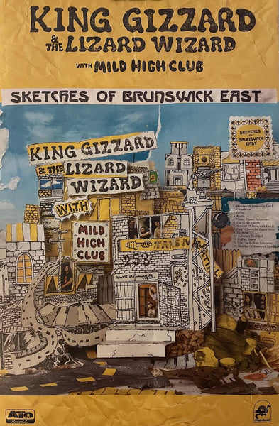 King Gizzard & the Lizard Wizard - Sketches of Brunswick East - 11" x 17" Promo Poster Double Sided - p0383-2 - Shuga Records