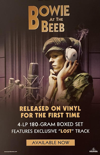 David Bowie - @ the Beeb - 11" x 17" Promo Flat Double Sided p0395-4 - Shuga Records