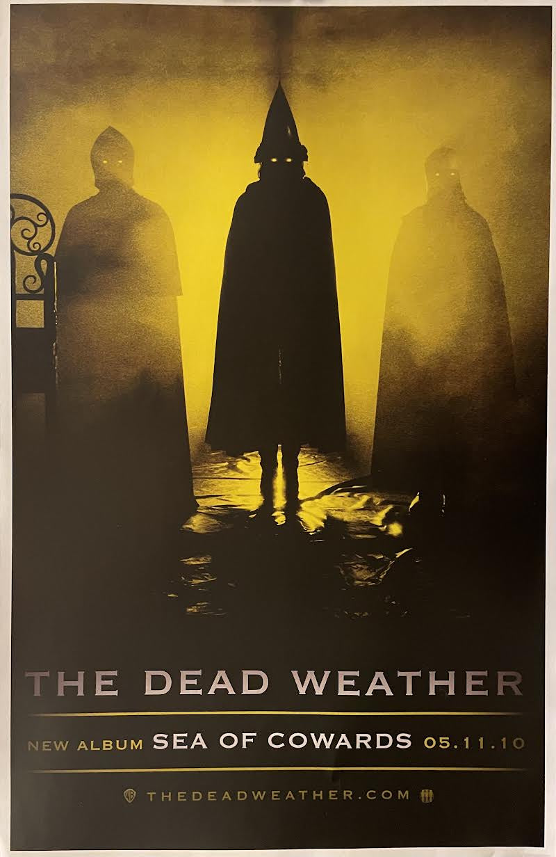 The Dead Weather - Sea of Cowards - 11" x 17" Album Promo Poster (Yellow Version) - p0023-2 - Shuga Records