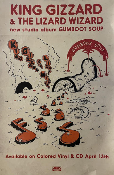 King Gizzard & the Lizard Wizard - Gumboot Soup - 11" x 17" Promo Poster - p0383 - Shuga Records