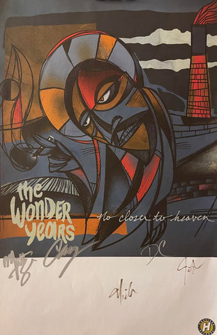 Signed The Wonder Years - No Closer to Heaven - 11" x 17" Promo Poster -  p0062-3