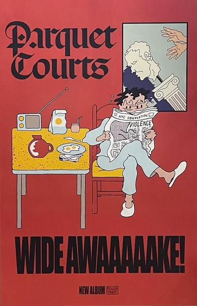 Parquet Courts - Wide Awaaaaake! - 11" x 17" Double Sided Album Promo Poster - p0407-1 - Shuga Records