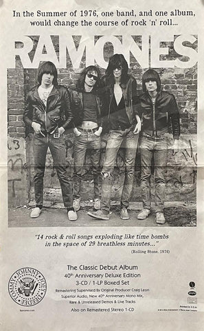 Ramones - 40th Anniversary -14" x 22.875" Promo Poster p0003-1