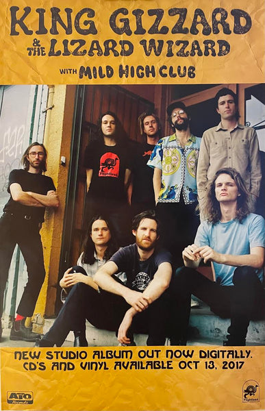 King Gizzard & the Lizard Wizard - Sketches of Brunswick East - 11" x 17" Promo Poster Double Sided - p0383-2 - Shuga Records