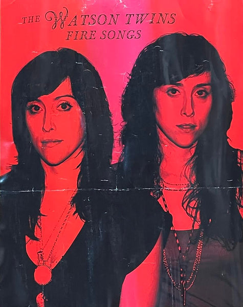 The Watson Twins - Fire Songs - 11" x 14" Double Sided - Promo Poster p0296 - Shuga Records